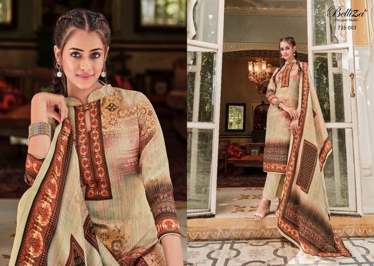 Belliza Nisarg Pashmina Ready Made Wholesale Dress Collection